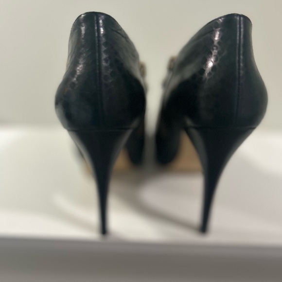 Michael Kors Platform Black Leather Ankle Boot-Size 8 - Picture 3 of 4